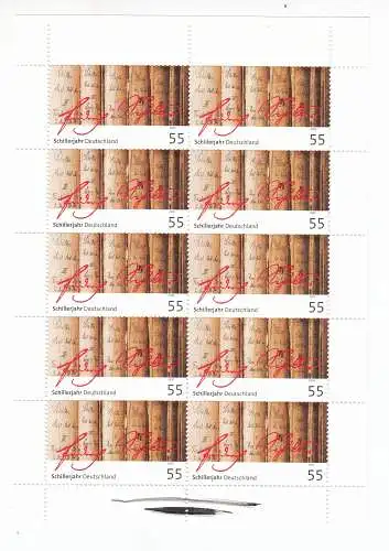 Bundesrep. Deutschland  Nr Kleinbogen 2461 Postfrisch / **