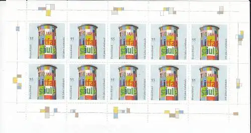 Bundesrep. Deutschland  Nr Kleinbogen 2444 Postfrisch / **