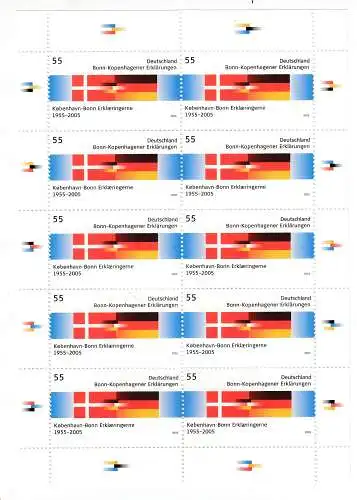 Bundesrep. Deutschland  Nr Kleinbogen 2449 Postfrisch / **