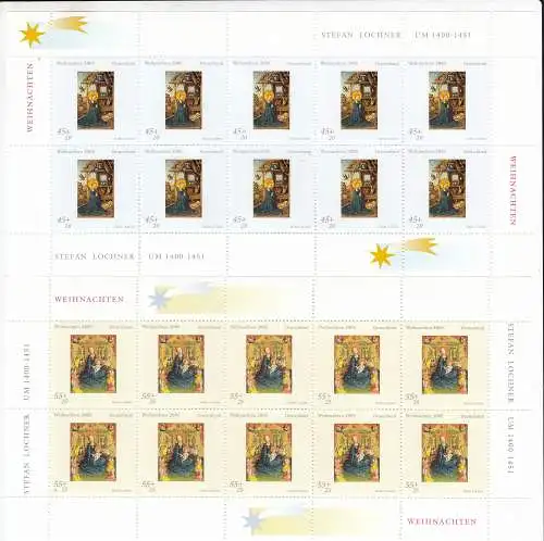 Bundesrep. Deutschland  Nr Kleinbogen 2492/93 Postfrisch / **
