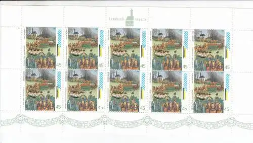 Bundesrep. Deutschland  Nr Kleinbogen 2494 Postfrisch / **