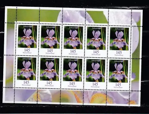 Bundesrep. Deutschland  Nr Kleinbogen 2507 Postfrisch / **