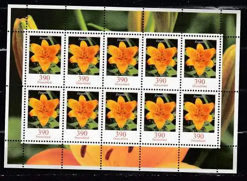 Bundesrep. Deutschland  Nr Kleinbogen 2534 Postfrisch / **