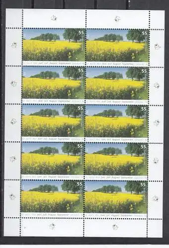 Bundesrep. Deutschland  Nr Kleinbogen 2549 Postfrisch / **
