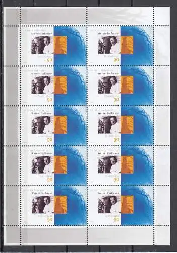 Bundesrep. Deutschland  Nr Kleinbogen 2573 Postfrisch / **