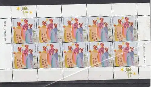 Bundesrep. Deutschland  Nr Kleinbogen 2626 Postfrisch / **