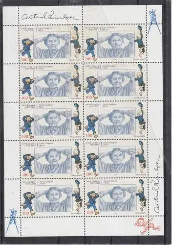 Bundesrep. Deutschland  Nr Kleinbogen 2629 Postfrisch / **