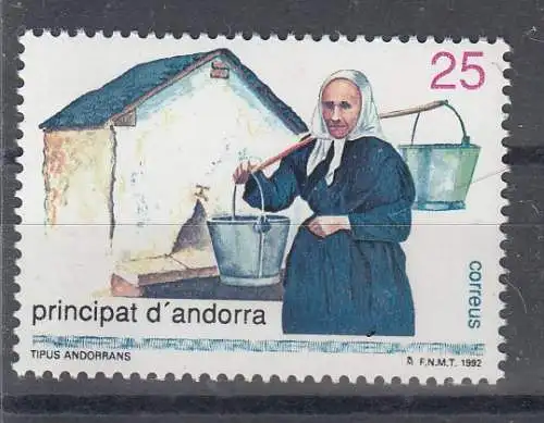 Andorra spanische Post  Nr 225 Postfrisch / **