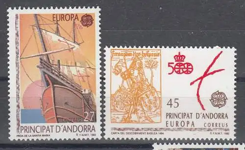 Andorra spanische Post  Nr 226/27 Postfrisch / **