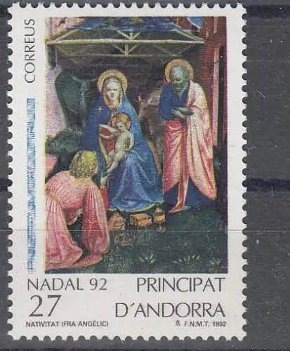 Andorra spanische Post  Nr 230 Postfrisch / **