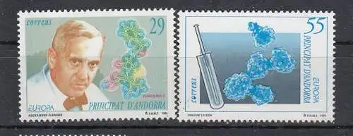 Andorra spanische Post  Nr 237/38 Postfrisch / **
