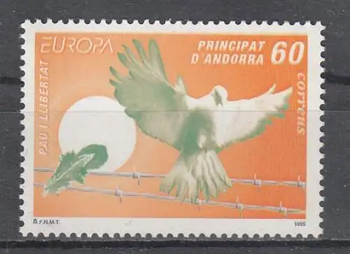 Andorra spanische Post  Nr 243 Postfrisch / **
