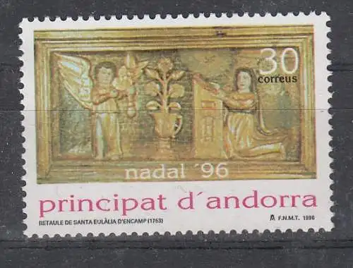 Andorra spanische Post  Nr 250 Postfrisch / **