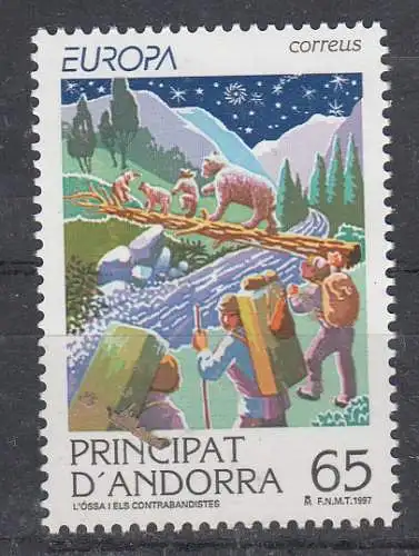 Andorra spanische Post  Nr 253 Postfrisch / **