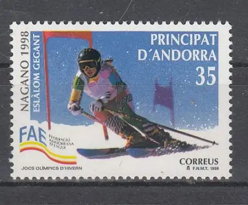Andorra spanische Post  Nr 256 Postfrisch / **