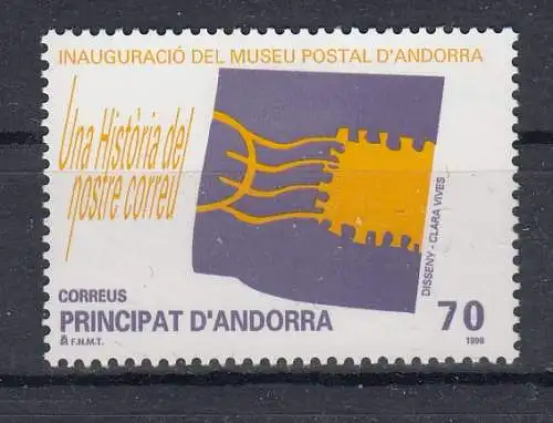 Andorra spanische Post  Nr 261 Postfrisch / **