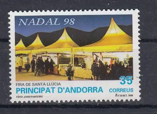 Andorra spanische Post  Nr 262 Postfrisch / **