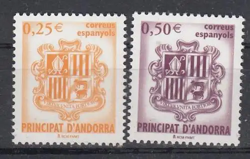 Andorra spanische Post  Nr 285/86 Postfrisch / **