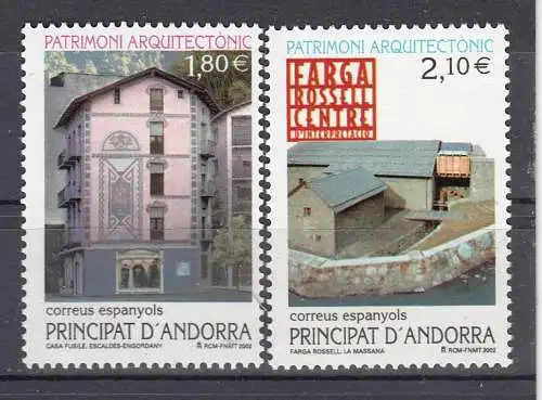 Andorra spanische Post  Nr 291/92 Postfrisch / **