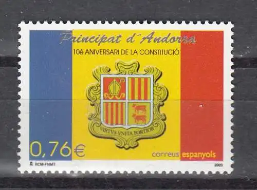 Andorra spanische Post  Nr 300 Postfrisch / **