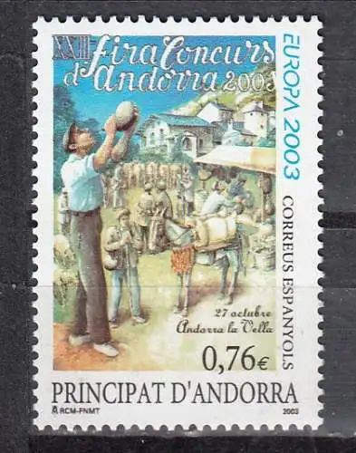 Andorra spanische Post  Nr 301 Postfrisch / **
