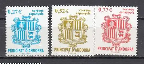 Andorra spanische Post  Nr 307/09 Postfrisch / **