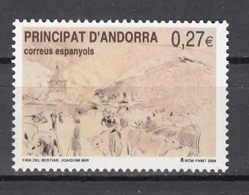 Andorra spanische Post  Nr 310 Postfrisch / **