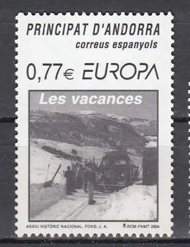 Andorra spanische Post  Nr 312 Postfrisch / **