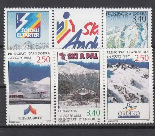 Andorra (franz.)  Nr 446/50 Postfrisch / **