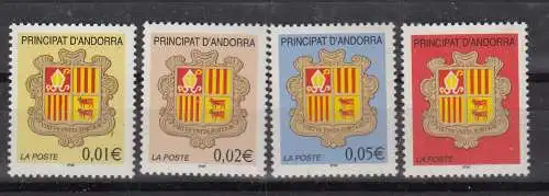 Andorra (franz.)  Nr 576/79 Postfrisch / **