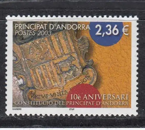 Andorra (franz.)  Nr 595 Postfrisch / **