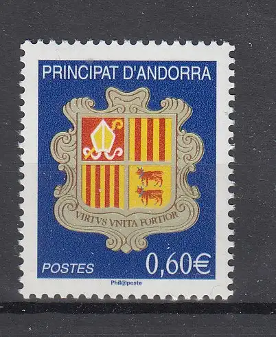 Andorra (franz.)  Nr 654 Postfrisch / **