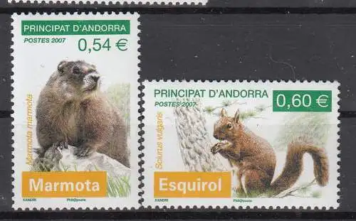 Andorra (franz.)  Nr 670/71 Postfrisch / **
