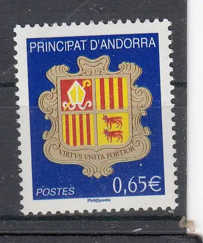 Andorra (franz.)  Nr 672 Postfrisch / **