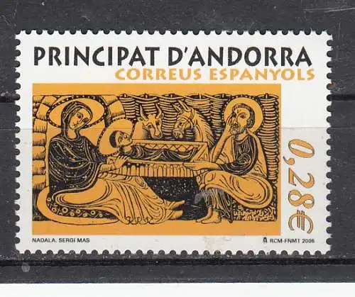 Andorra spanische Post  Nr 328 Postfrisch / **