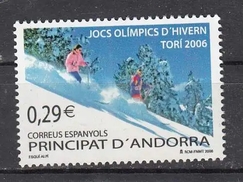 Andorra spanische Post  Nr 329 Postfrisch / **