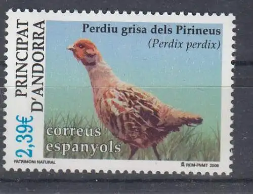 Andorra spanische Post  Nr 334 Postfrisch / **