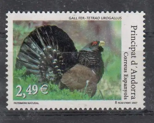 Andorra spanische Post  Nr 343 Postfrisch / **