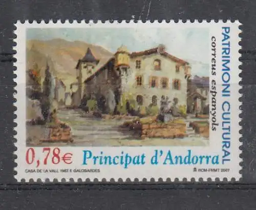Andorra spanische Post  Nr 344 Postfrisch / **