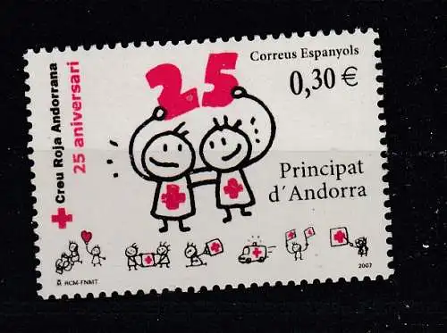 Andorra spanische Post  Nr 345 Postfrisch / **
