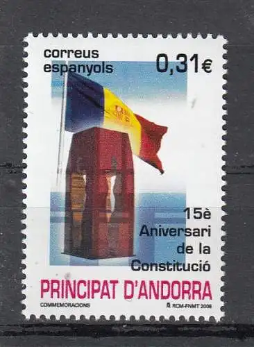 Andorra spanische Post  Nr 349 Postfrisch / **