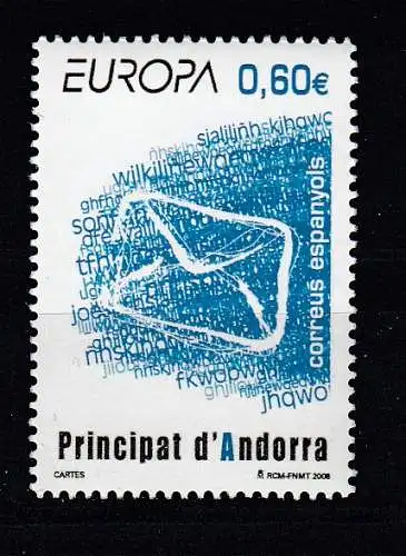 Andorra spanische Post  Nr 350 Postfrisch / **