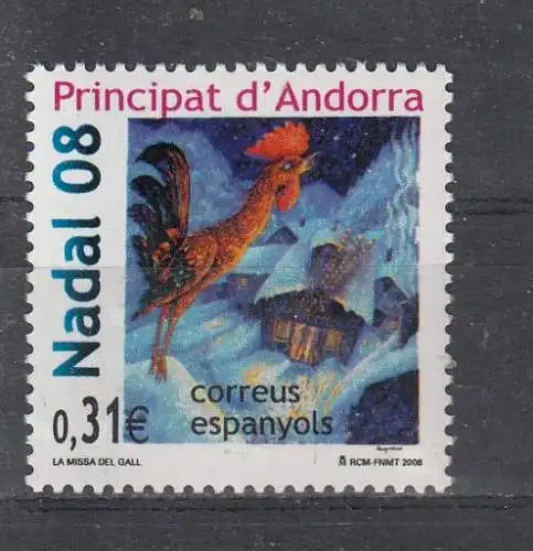 Andorra spanische Post  Nr 356 Postfrisch / **