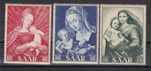 Saargebiet/Saarland  Nr 351/53 Postfrisch / **