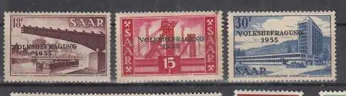 Saargebiet/Saarland  Nr 362/64 Postfrisch / **
