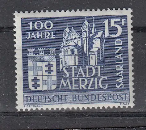 Saargebiet/Saarland  Nr 401 Postfrisch / **