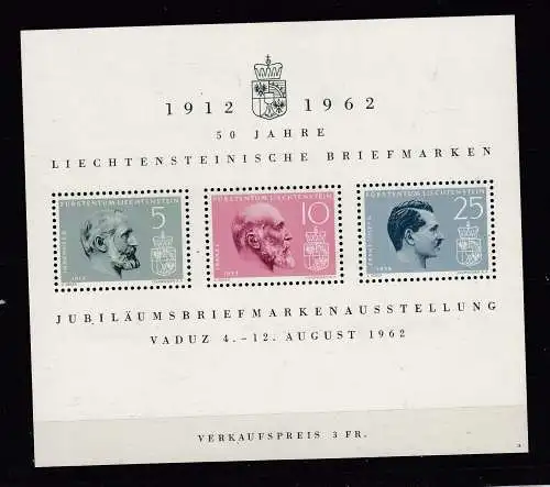 Liechtenstein  Nr Block 6 Postfrisch / **