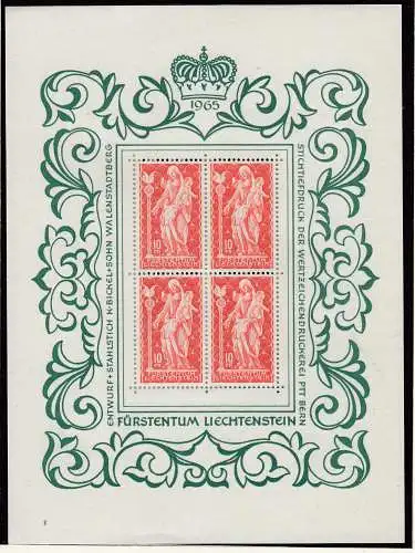 Liechtenstein  Nr 449 Kb Postfrisch / **