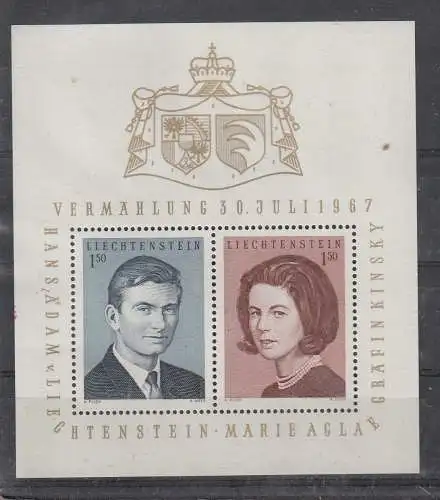 Liechtenstein  Nr Block 7 Postfrisch / **