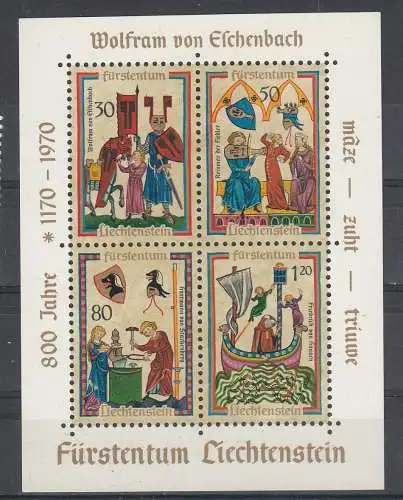 Liechtenstein  Nr Block 8 Postfrisch / **